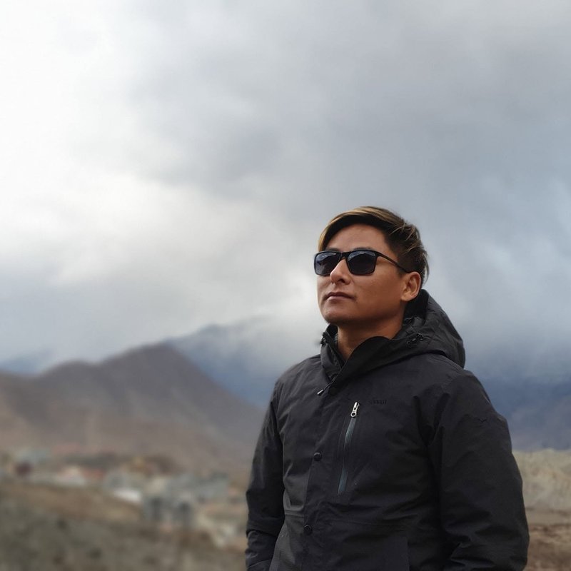 Sonam Wongyal Sherpa in the Himalayas